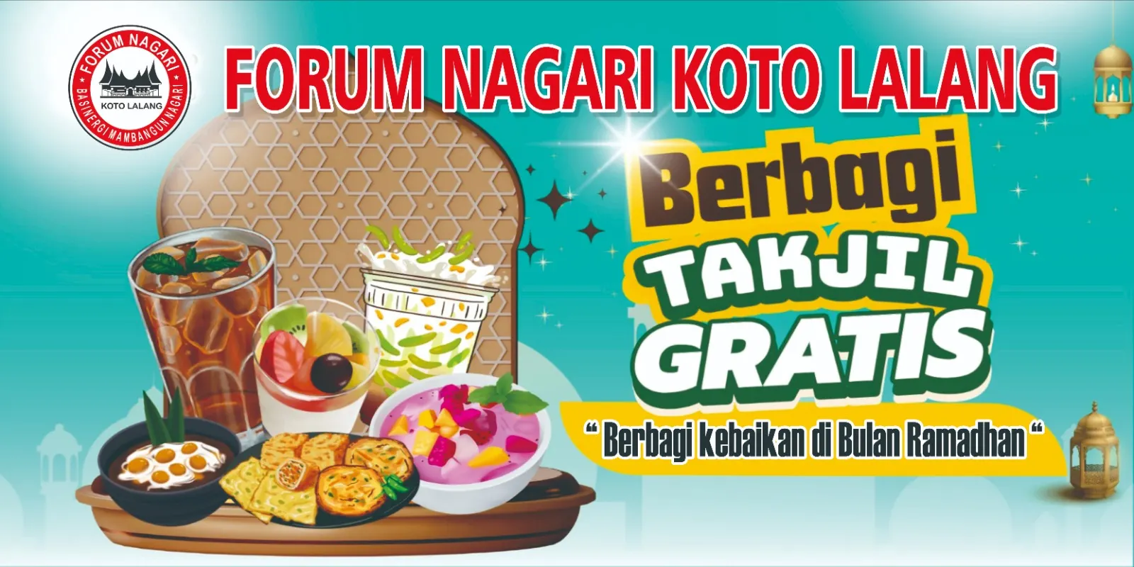 Forum Nagari Kelurahan Koto Lalang Gelar Aksi Berbagi Takjil Ramadhan