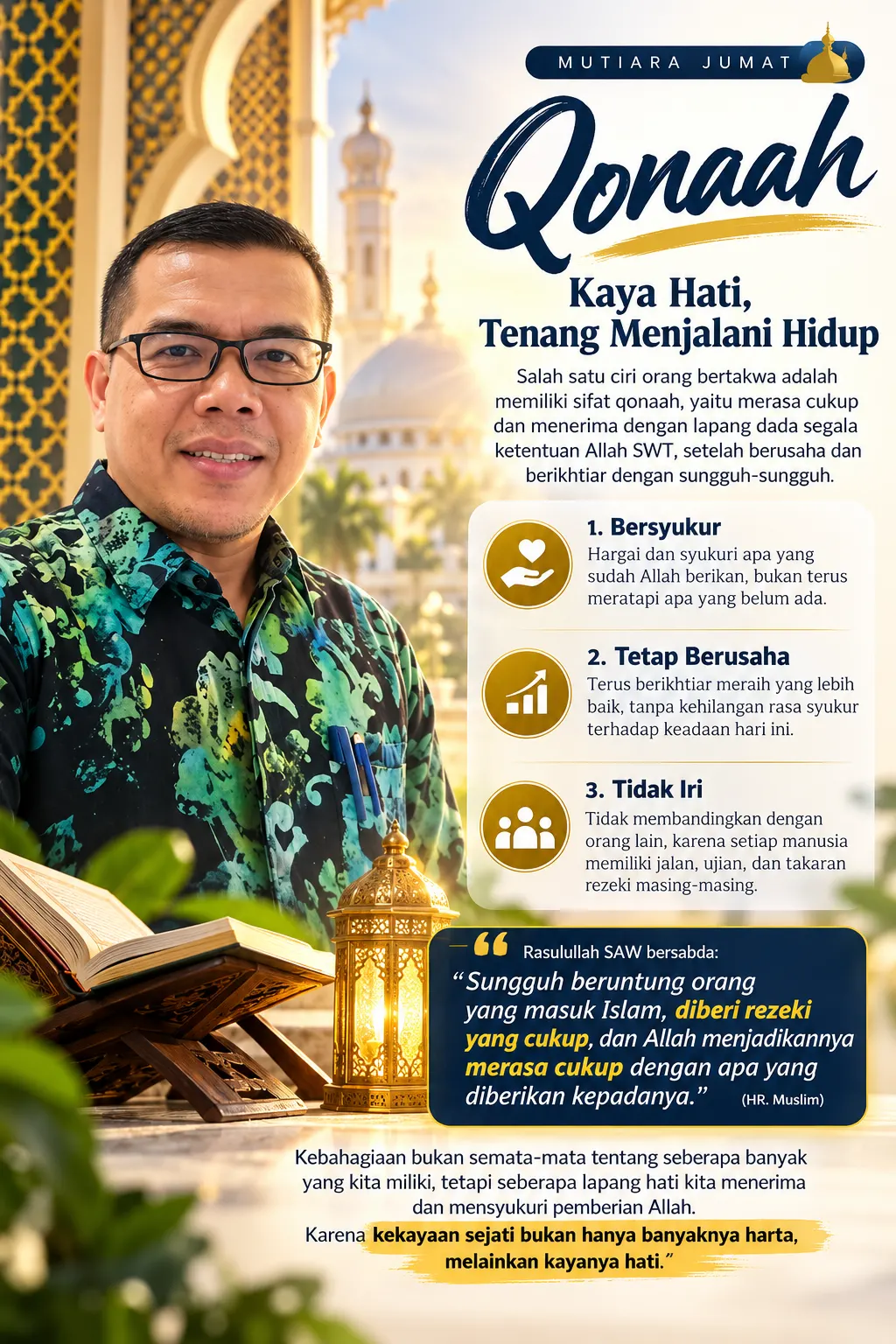 Qanaah: Kaya Hati, Tenang Menjalani Hidup