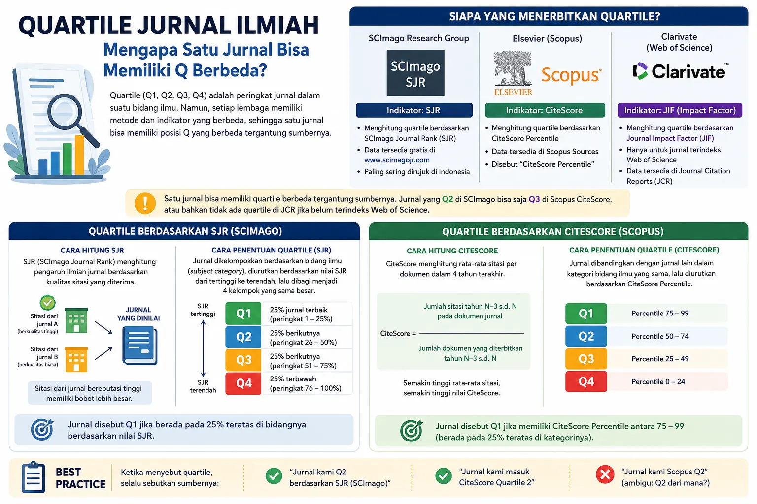 Memahami Quartile Jurnal Ilmiah: Mengapa Satu Jurnal Bisa Memiliki Q Berbeda?
