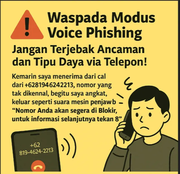 Waspada Modus Voice Phishing: Jangan Terjebak Ancaman dan Tipu Daya via Telepon!