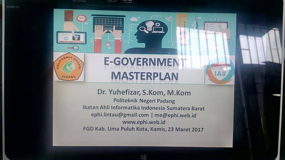 FGD Pembuatan Masterplan Kab. Limapuluh Kota