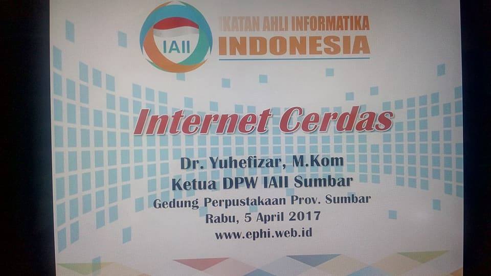 Narasumber : Internet Cerdas