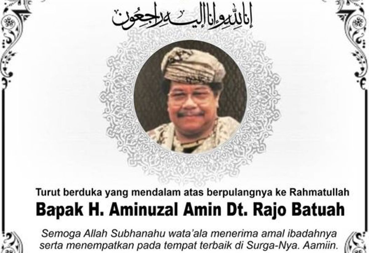 IN MEMORIAM: Selamat Jalan Datuak Amin